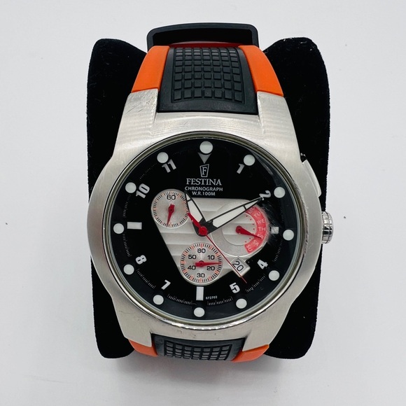 Vintage FESTINA Chronograph Wrist WATCH - Tour de France Edition Chrono - Picture 1 of 4